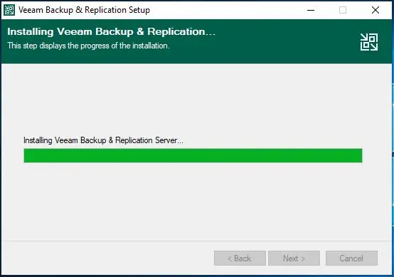 installing veeam backup