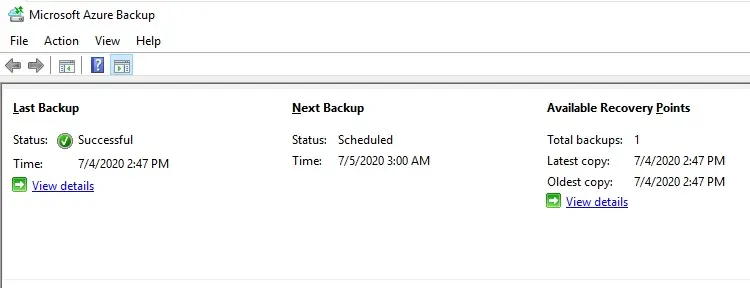 microsoft azure backup agent