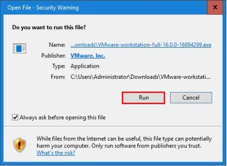 open file security warning