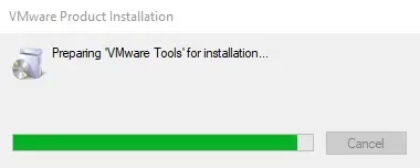 preparing vmware tools