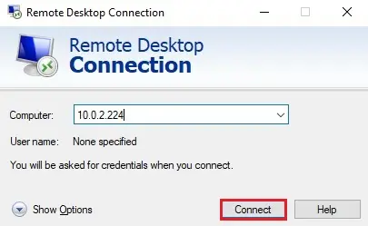 remote desktop connection