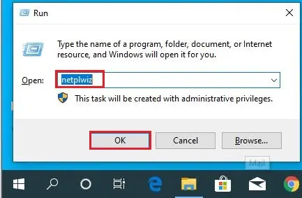 run command netplwiz