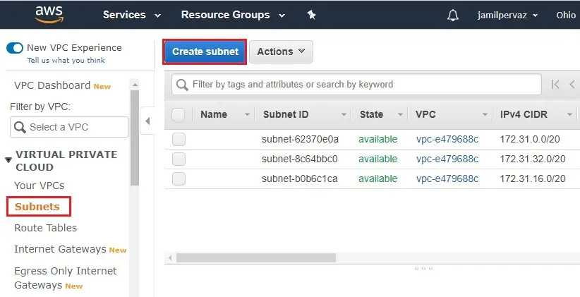 subnets aws