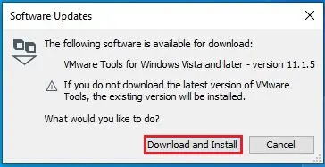 updates download and install