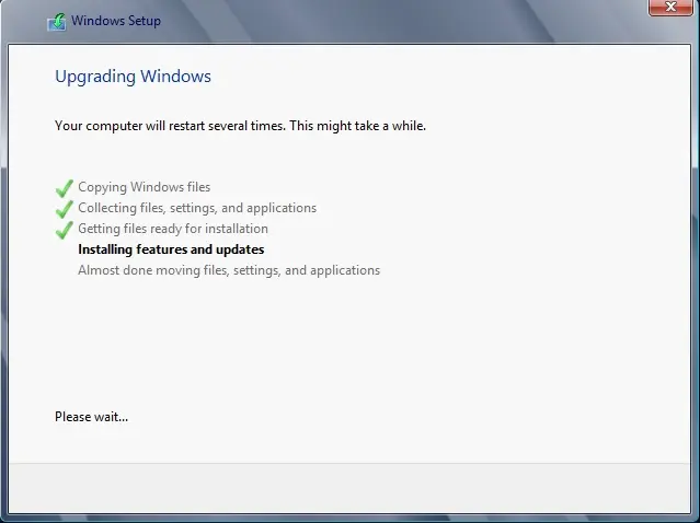 upgrading windows server
