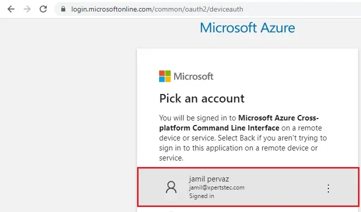 veeam add azure account pick an