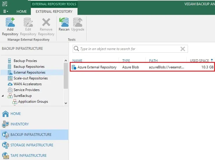 veeam backup console