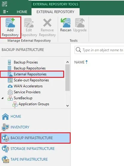 veeam backup console