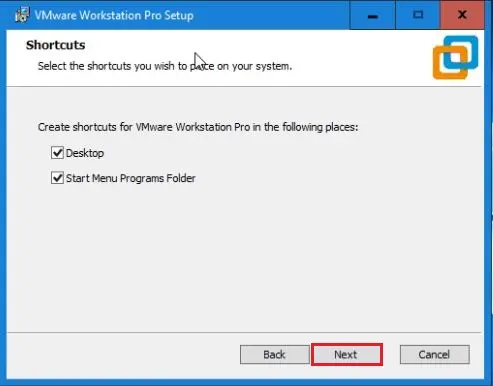 vmware workstation shortcuts