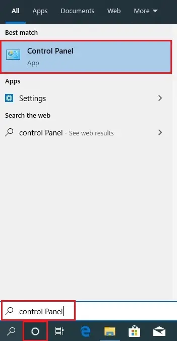 windows search bar