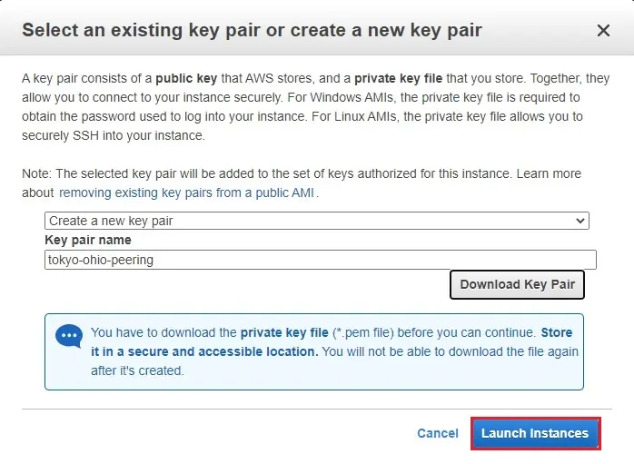 aws key pair name