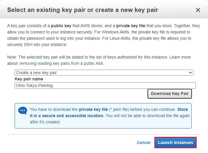 aws key pair name