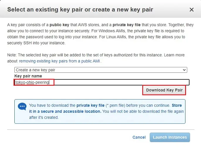 aws key pair name