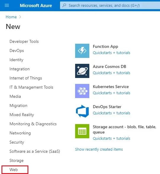 azure create a resource