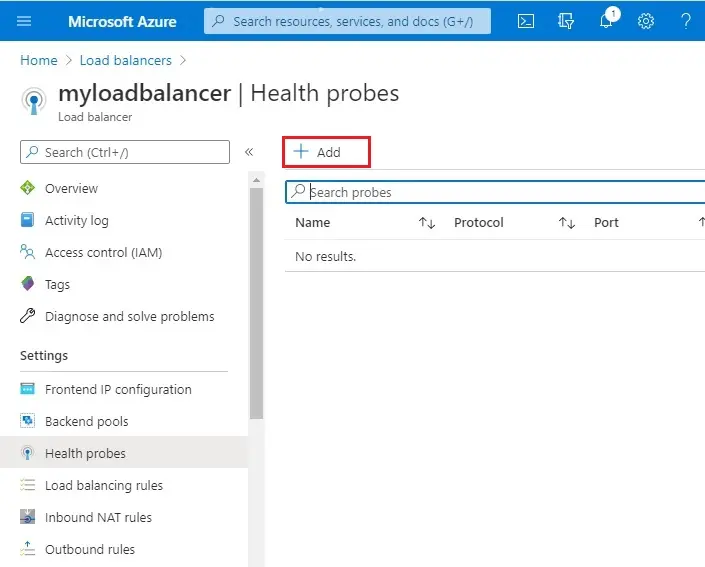 azure health probe