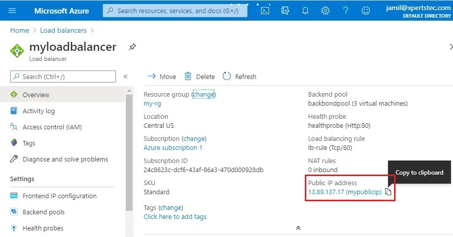 azure load balancer overview