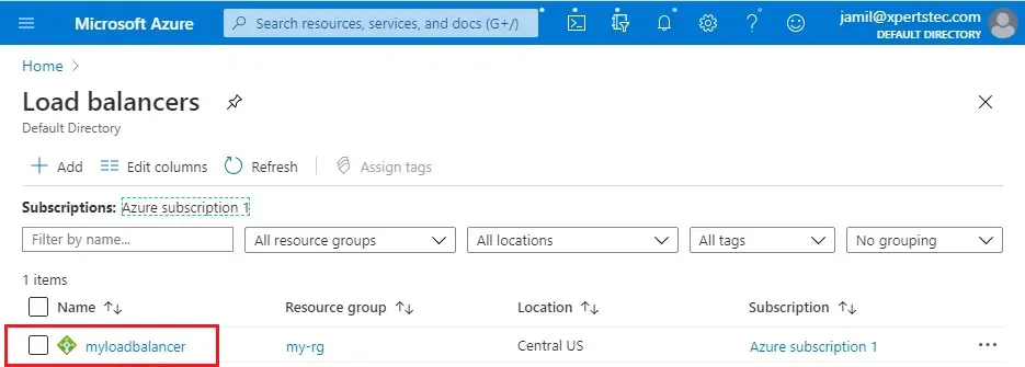 azure load balancers