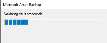 azure validating vault credentials