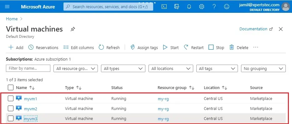 azure virtual machine