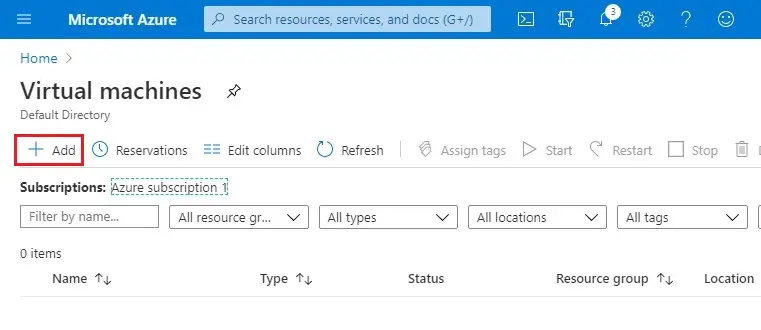 azure virtual machine