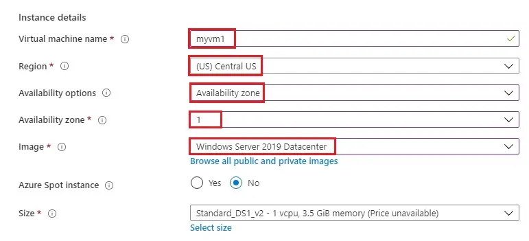 azure vm instance details