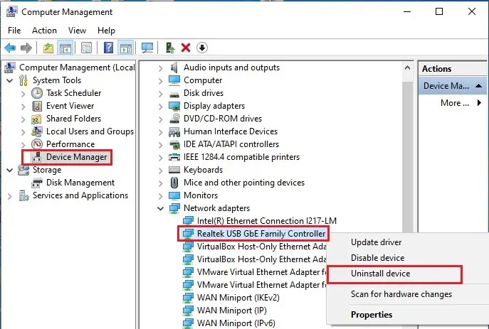 computer management device manager