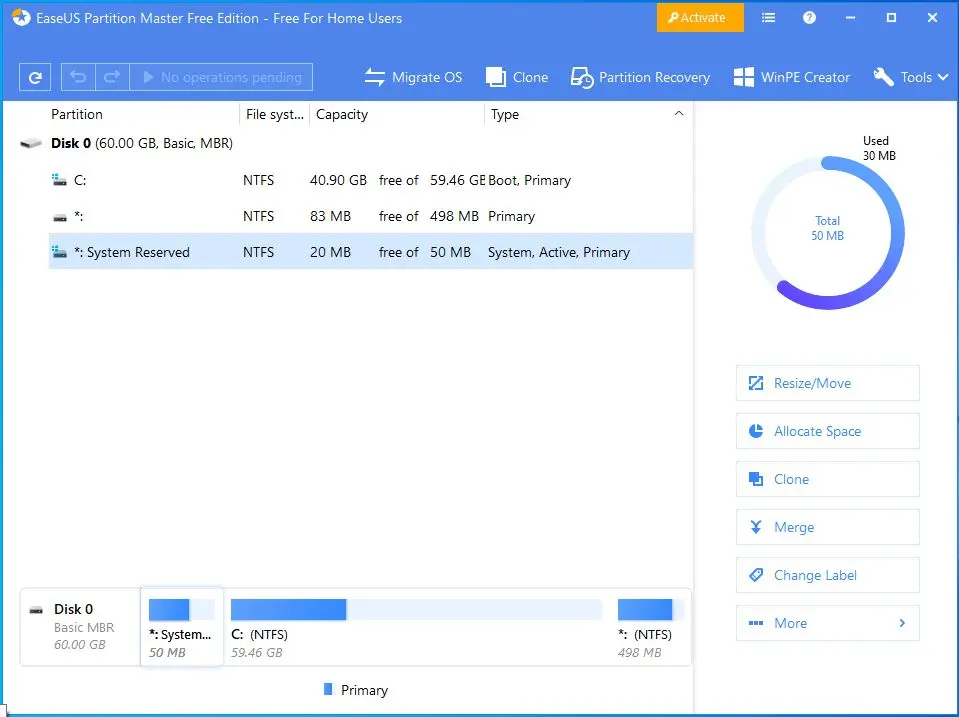 easeus partition master free