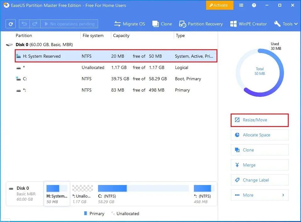 easeus partition master free