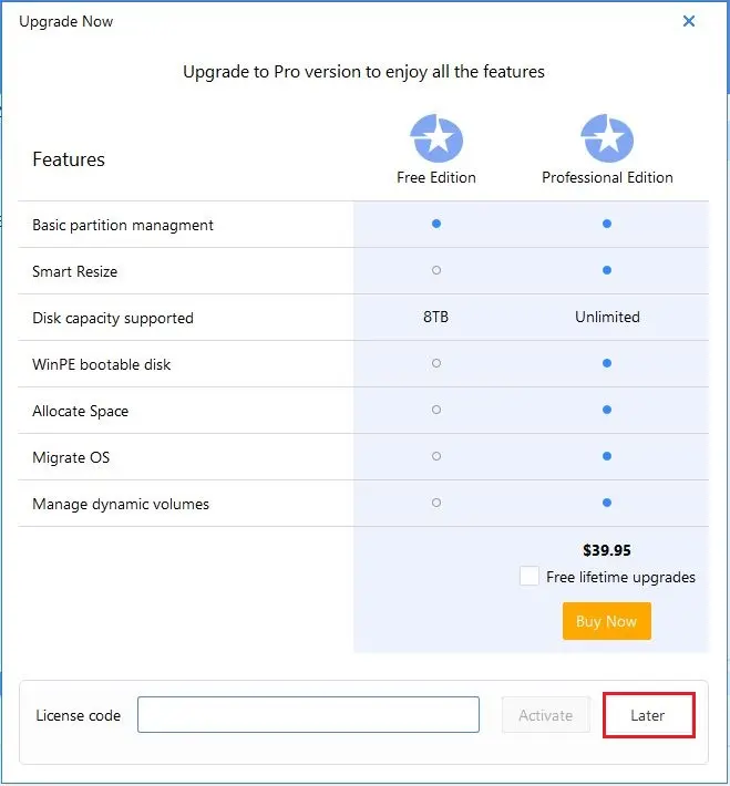 easeus upgrade to pro version