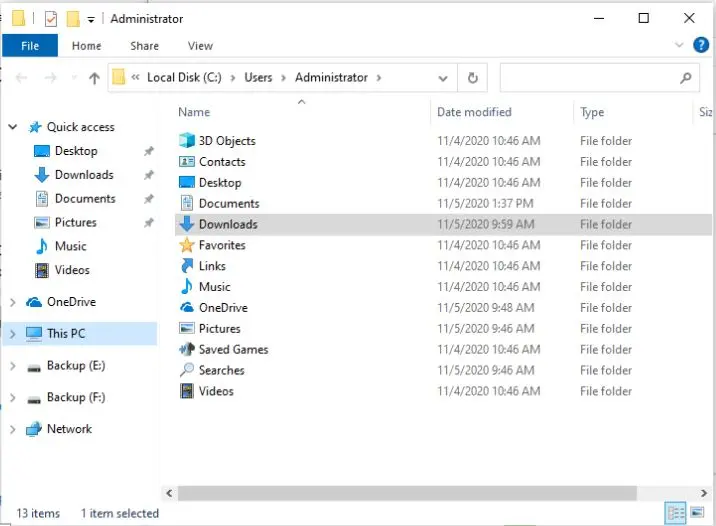 file explorer