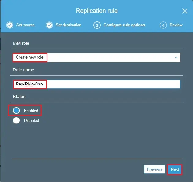 s3 bucket replication new rule