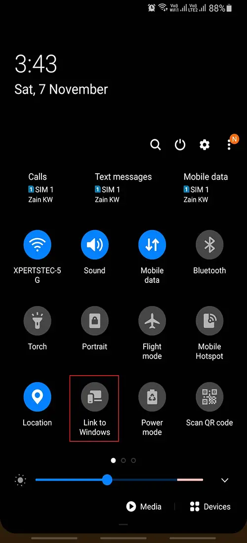 link samsung phone to windows