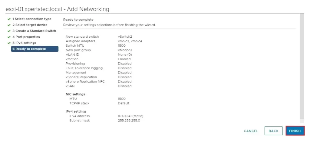 vmkernel ready to complete