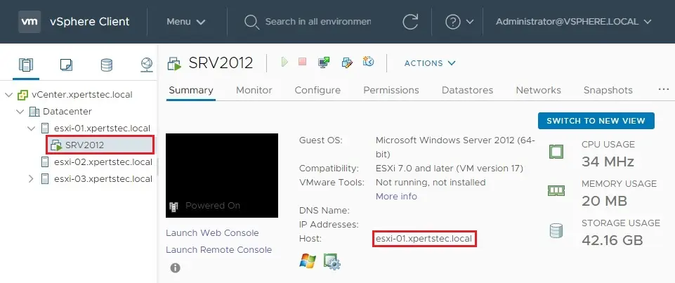 vmware vsphere client