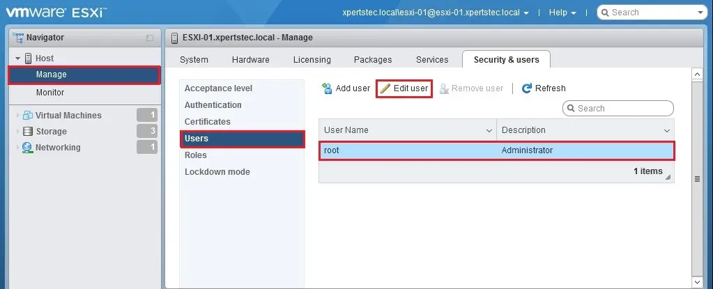 vsphere esxi web login