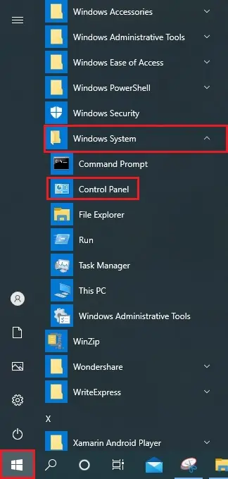 windows programs