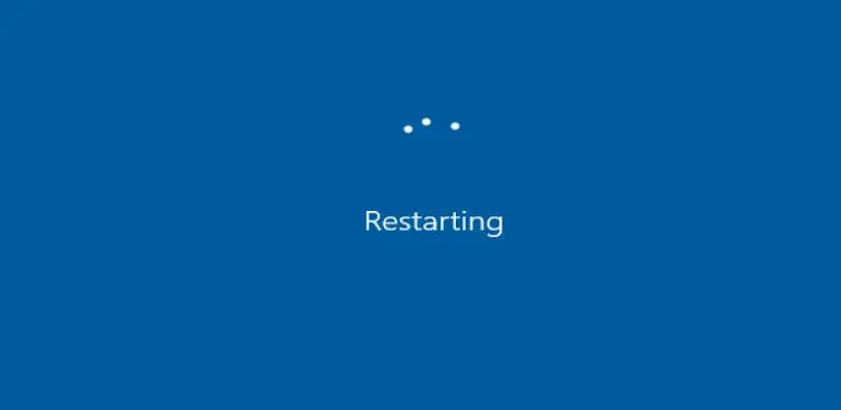 windows restarting