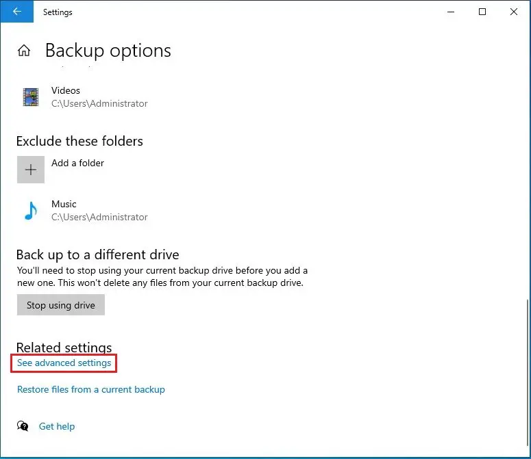 windows settings backup