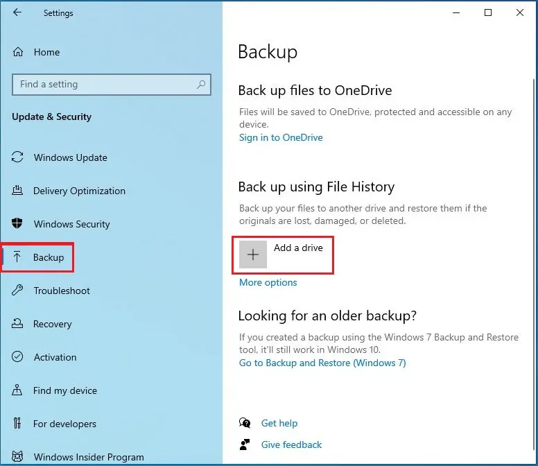 windows settings backup