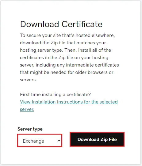 godaddy certificate download