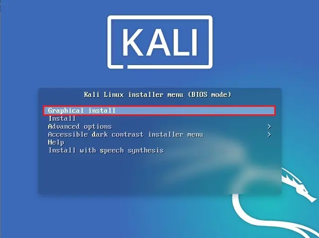 kali linux installer