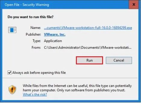 open file security warning