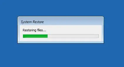 system restoring files