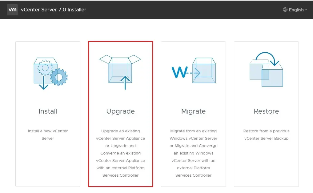 vcenter server installer 7.0