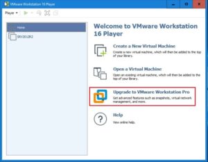 upgrade vmware workstation pro 12 to 16