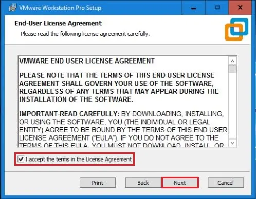 vmware workstation license agreement