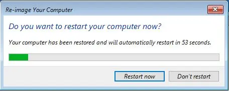 your computer has been restored