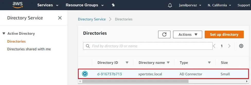 aws active directory id