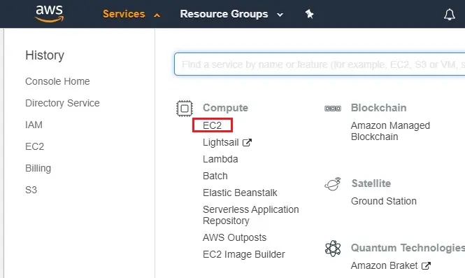 aws management console