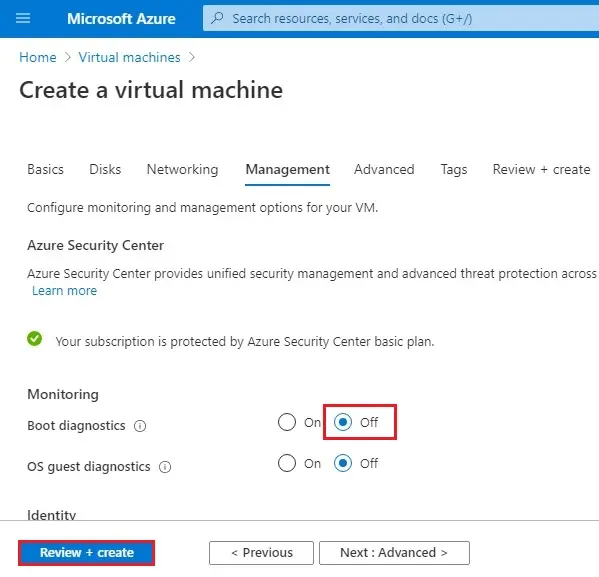 azure new vm management